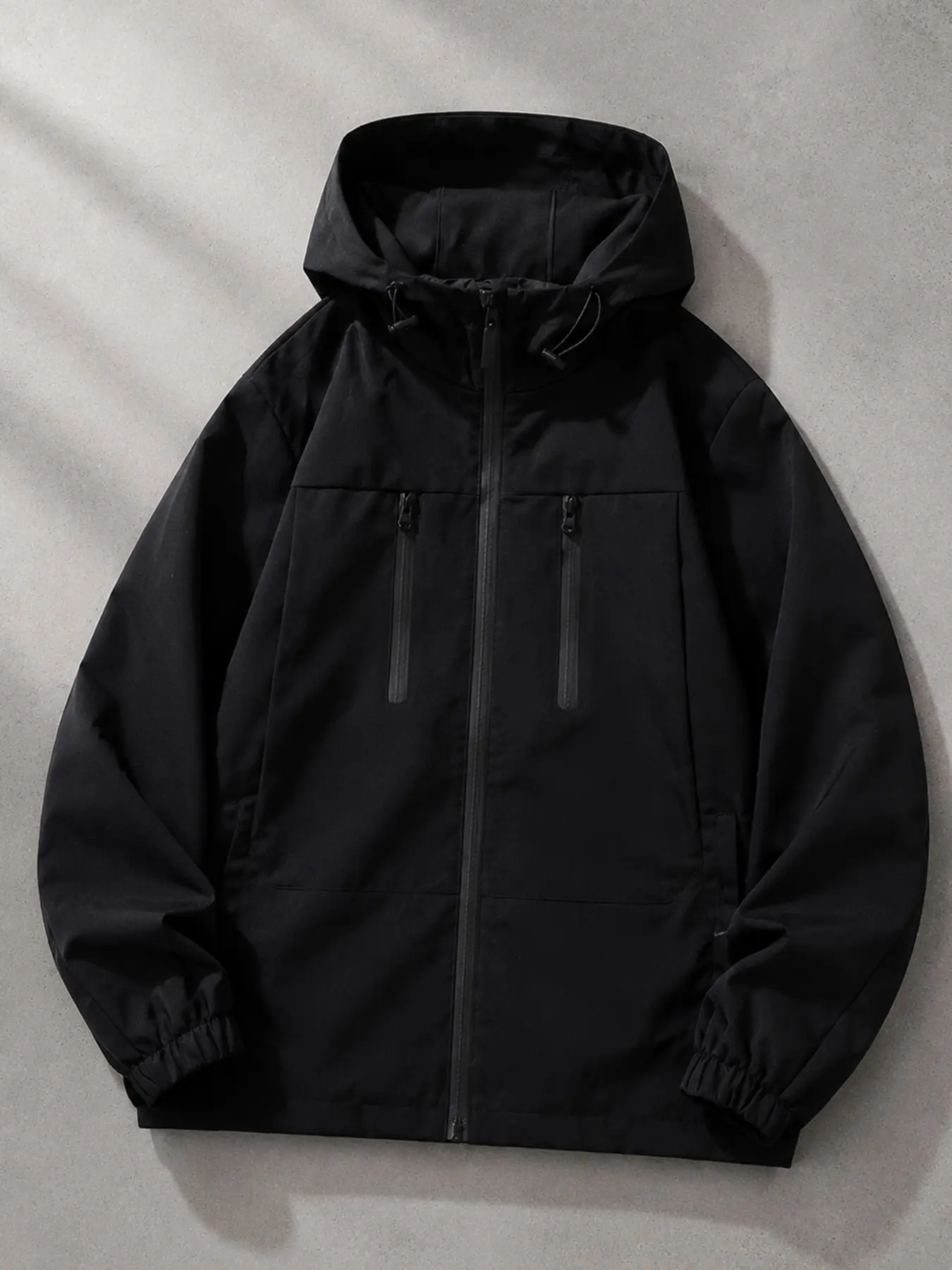 Men's Hooded Tactical Jacket, Outdoor Windproof Coat, Loose Fit Techwear Outerwear, Stylish and Functional Men's Clothing