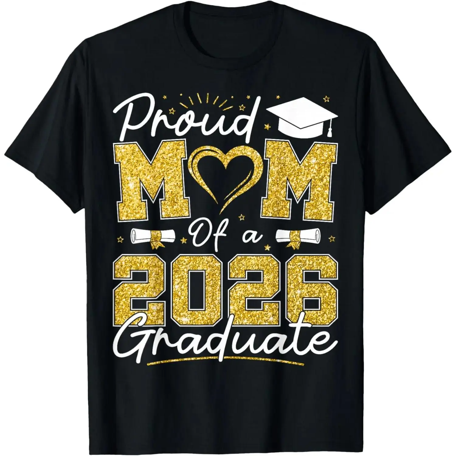 Proud Mom of 2026 Graduates 2026 Graduation Family T-Shirt
