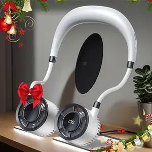 New ultra quiet portable neck hanging USB charging, adjustable speed, suitable for home, office, and outdoor travel wear, freeing hands and strong ventilation, suitable for holiday gift giving