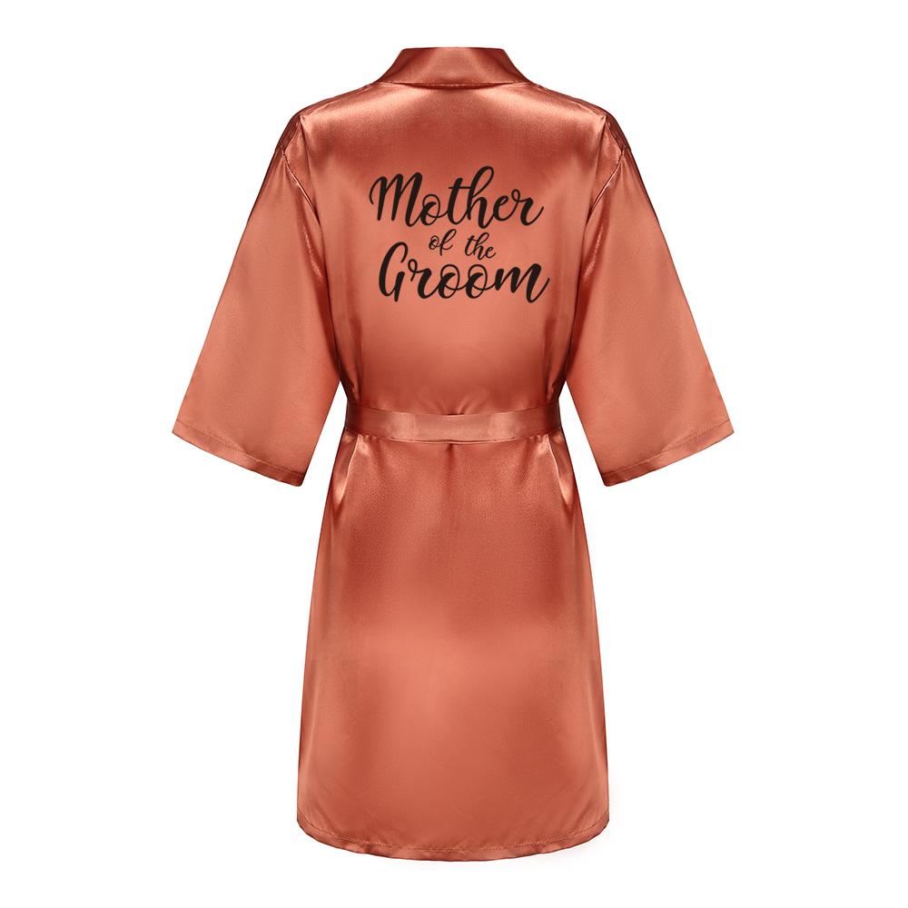 Satin Silk Robes Plus Size Wedding Bathrobe Bride Bridesmaid Mother Maid of Honor Gown Women Clothing Sleepwear Caramel