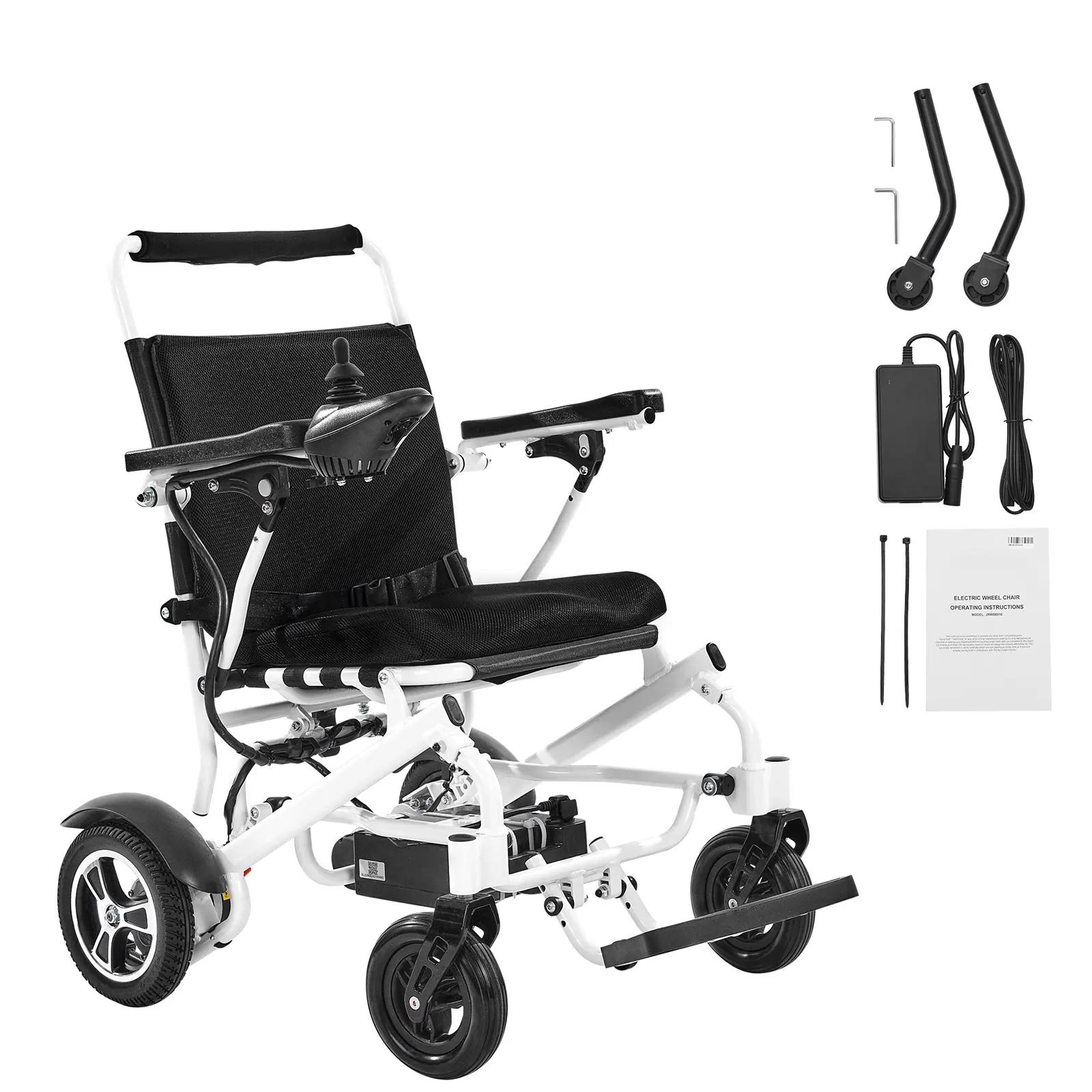 Electric Wheelchair for Adults, 300lbs Capacity, Foldable & Lightweight Motorized Wheelchair, 13-Mile Long Travel Range, All-Terrain Powered Chair, Portable 21 inch Seat for Seniors & Disabled Healthcare Equipment