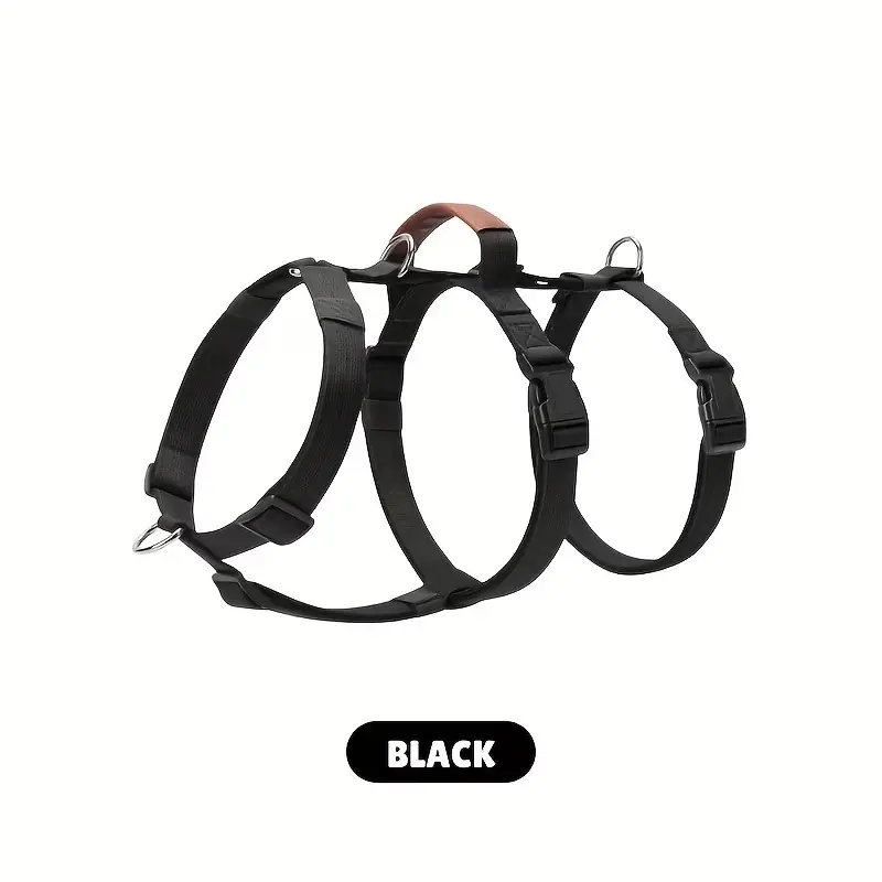 Durable Nylon Harness for Medium to Large Dogs, Anti-Slip Chest Strap, Soft and Comfortable, Breathable Outdoor Gear for Pets