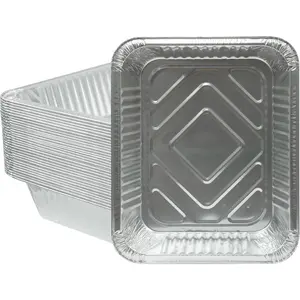 Foil Pans, 9x13 Half Size Pans, Disposable Foil Pans for Roasting, Catering, Picnic or Holiday Needs, Crawfish Boil Party Supplies (30 Pack)