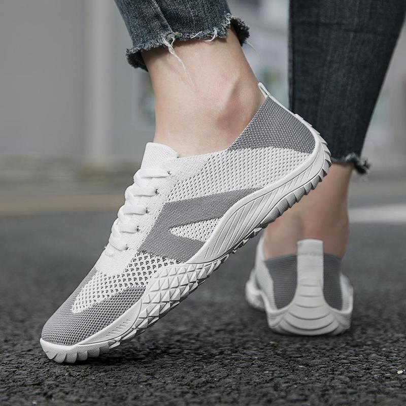 Barefoot Shoes Women Non-Slip Sole Minimalist House Sneakers Zero Drop Walking Tennis Lightweight Breathable Daily Wear Arch Support Shoes