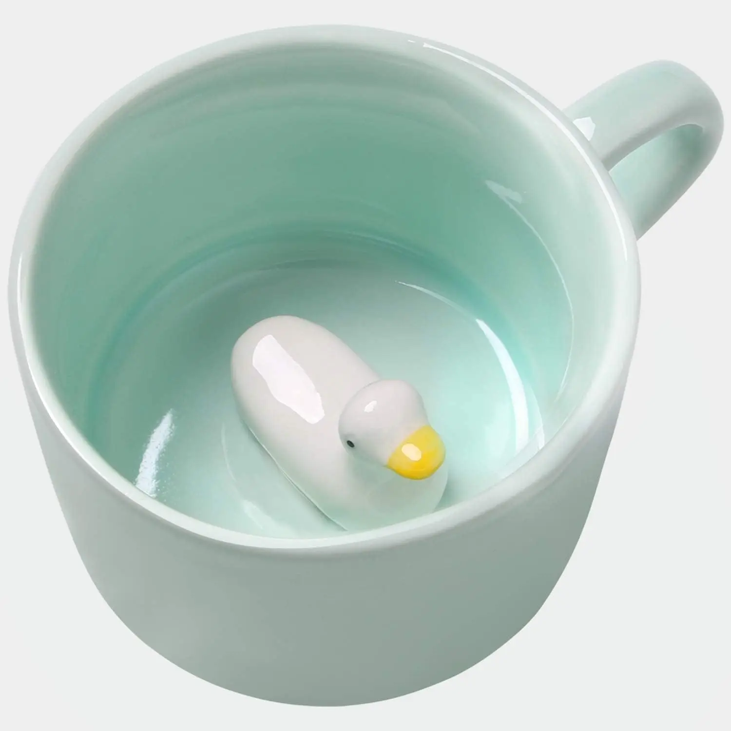 Duck Ceramic Cup    Inside Mug (Duck) | 8 oz, Lovely Mug for Christmas, Birthday, Valentine's Day Gifts,  Gifts for  and Families