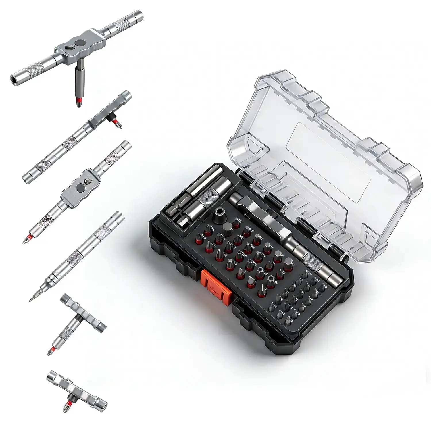 49-in-1 Magnetic Ratchet Screwdriver Set, Portable Multifunctional Drill Bit Tool Kit Gift Box, Essential Household Repair Hand Tools, Multipurpose Screwdriver