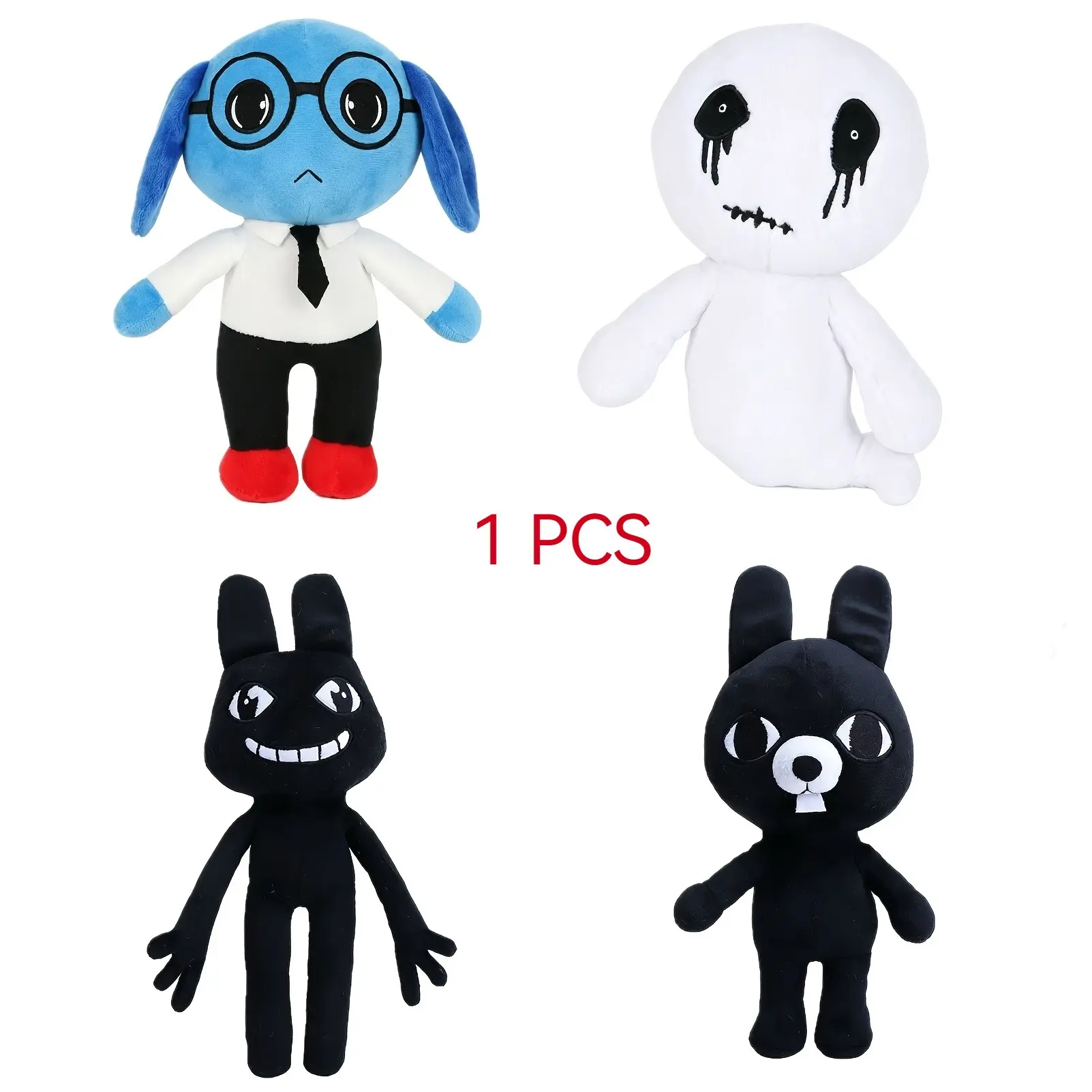 Animal Hospital Plush Toys Rex, Stock, Ron, Soft Filled Character Dolls, Perfect for Home Decor, Halloween, Christmas, Easter, Birthday Gifts