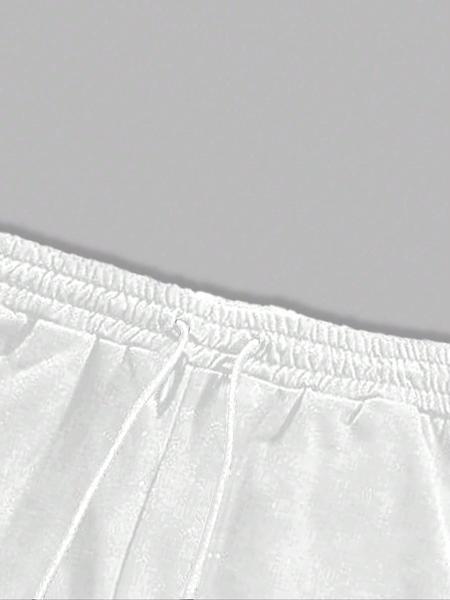 Men's Side-Stripe Drawstring Waist Sweatpants, Casual Regular Fit Pocket Straight-Leg Pants for Fall & Winter, Men's Trousers for Daily Wear