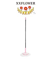 Broom and Dustpan Set, Dustpans with Broom Combo for Home, Heavy Dust Broom and Dustpan Combo, Long Handle Dust Pan and Broom Set for Kitchen, Office, Pet Hair,Pink, Pack of 1