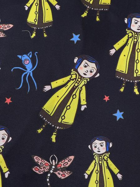 Women's Monkey Print Pajama Set, Short Sleeve Button Front Top & Elastic Shorts, Casual Home Wear, Comfortable Sleepwear, Loungewear