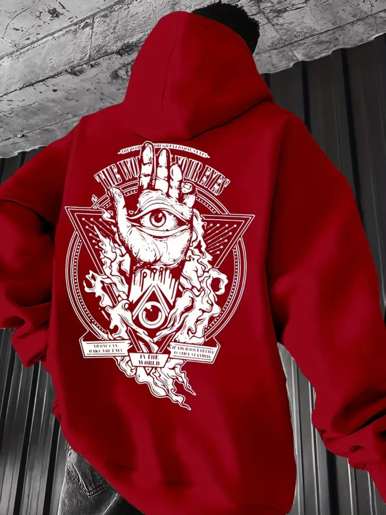 Men's Drawstring Sweatshirt with Kangaroo Pocket, Hooded Pullover, Hip-Hop Style, Casual Streetwear, High-Quality, Gift Idea