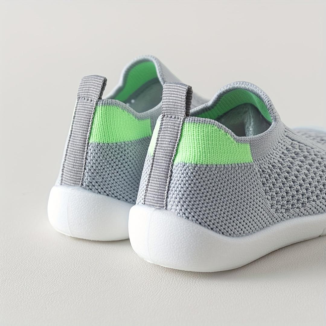 New(New)A Pair of Fashionable Breathable Mesh Solid Color Baby Walking Shoes, New Summer 2026 Style with Soft Anti-Slip Sole, 0-24 Months Slip On Toddler Training Shoes in Multiple Colors