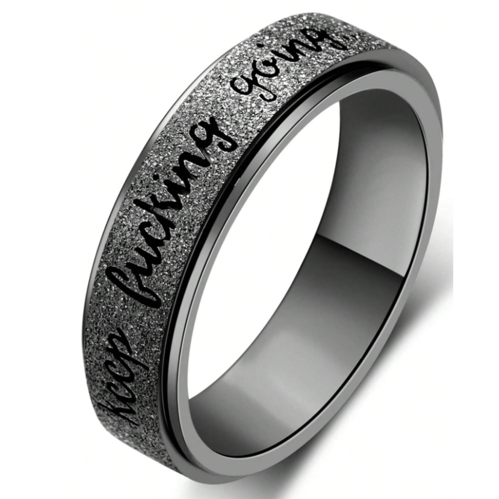 Anti-Anxiety Rotating Ring "Keep Going"  Stylish Daily Jewelry & Valentine’s Gift Idea