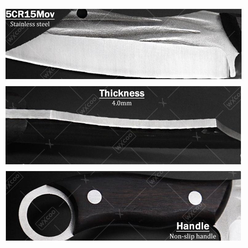 Professional Kitchen Knife Stainless Steel Boning Knife Slicing Knife Cutting Knife Multi-functional Kitchen Knife Set Killing Knife