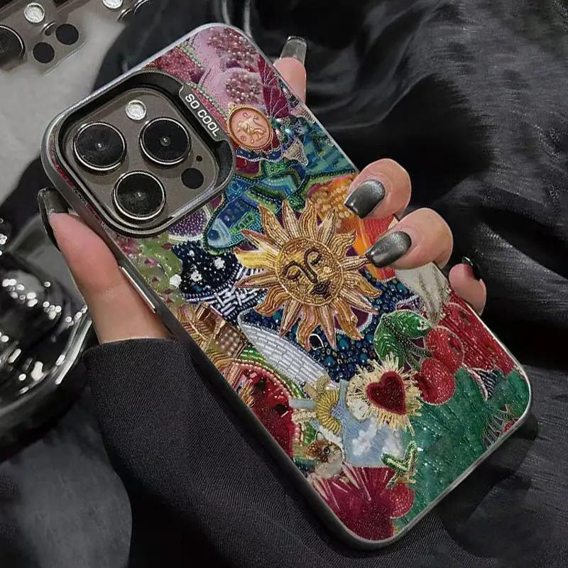 Cherry Sunshine Pattern Phone Case for iPhone 17 16 Pro Max 16 Plus 15 Pro Max 14 13 12 11 Max Protective Stylish Smartphone Cover Screen Protector Cellphone Protection