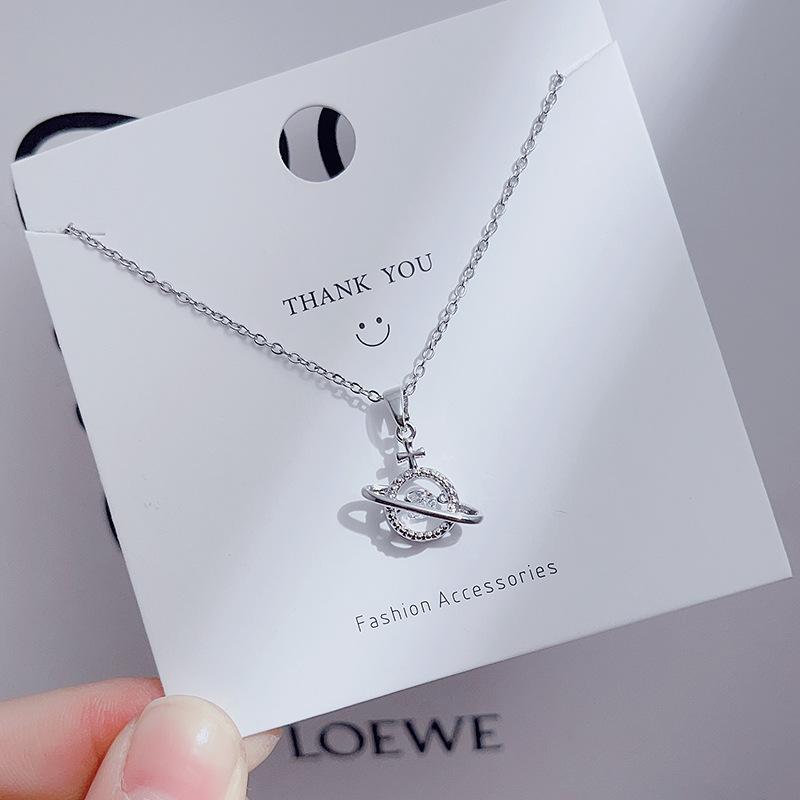 Women's Niche Design Smart Necklace, Simple Clover Pendant Clavicle Chain, Geometric Choker Jewelry