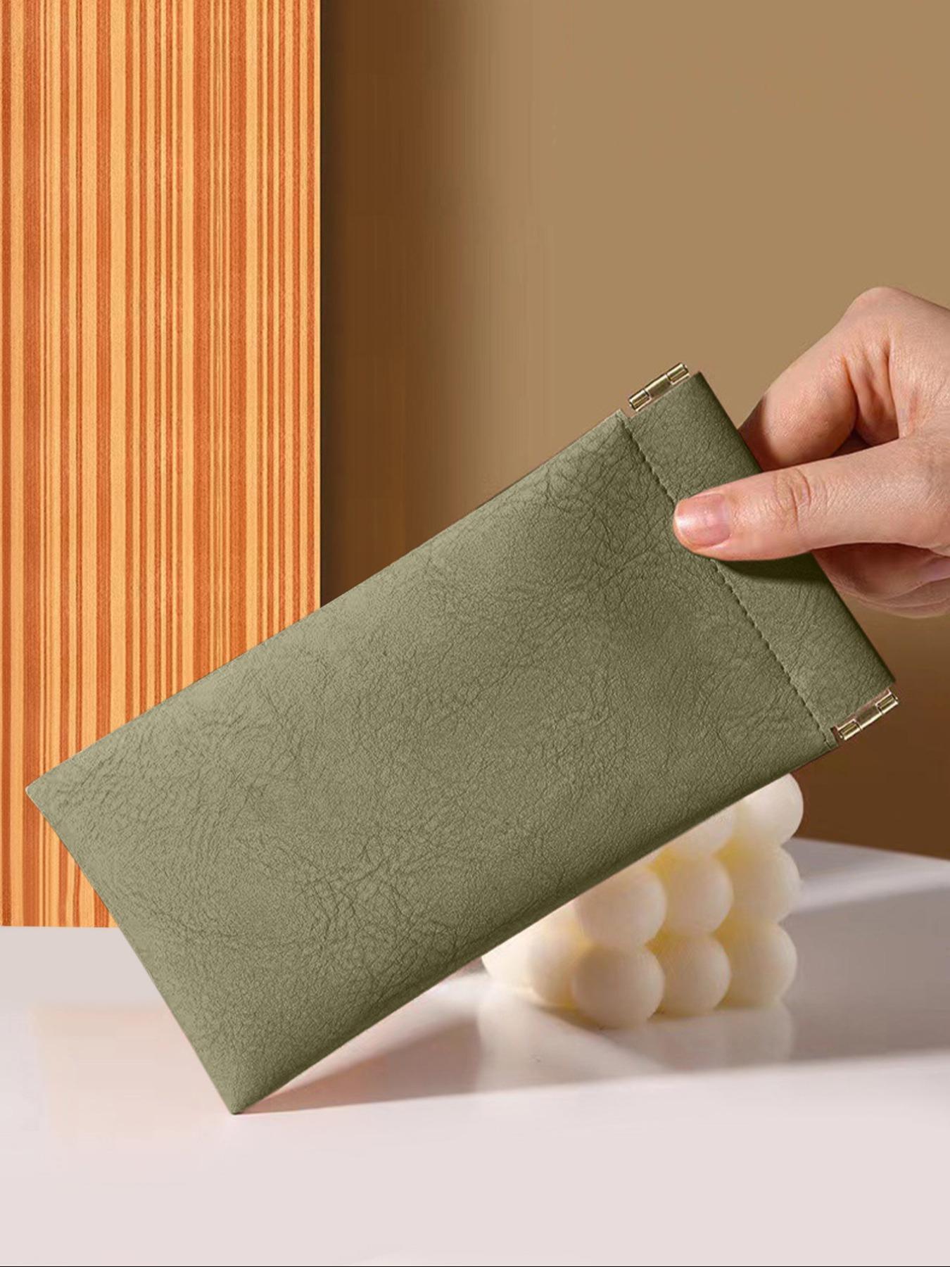 Solid Color Soft PU Sunglasses Case, Portable PU Leather Glasses Case, Anti-scratch Storage Bag, Eyewear Accessories for Women & Men, Portable Sunglasses Organizer & Glasses Holder