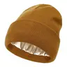 【Black Friday】Satin-Lined Beanie Hats for Men & Women, Boyfriend Gifts, Fall & Winter Outdoor Knitted Warm Hat, Fitted Hat, Daily Wear Accessory #GLOBAL PICKS