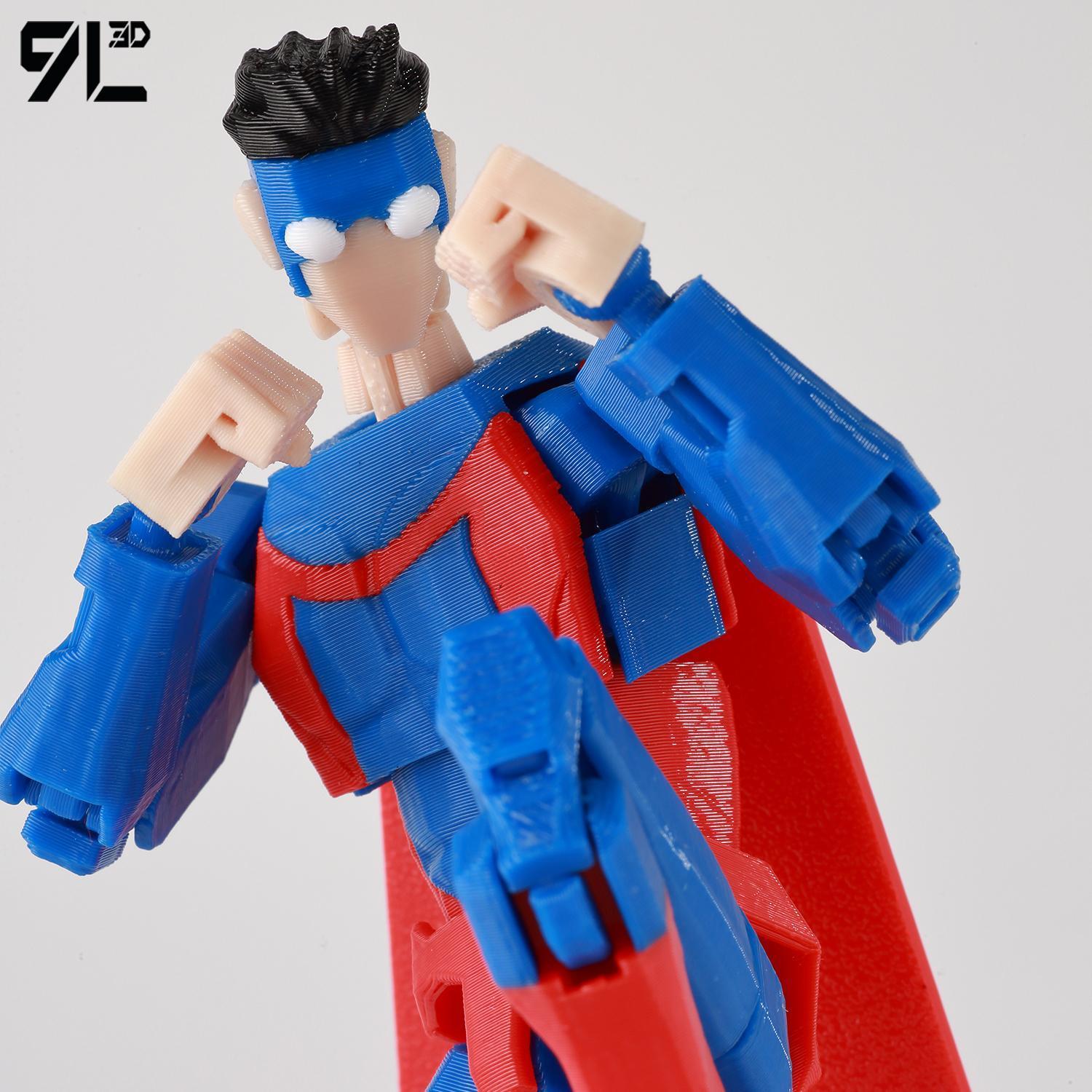 9L3D Printed Superheroes Invincible SuperMark Anime Multi-Jointed Shapeshift Toys Action Figures Mannequin Model Ornaments Gifts 9L3D Printed Superheroes Invincible SuperMark Anime Multi-Jointed Shapeshift Toys Action Figures Mannequin Model Ornaments Gifts