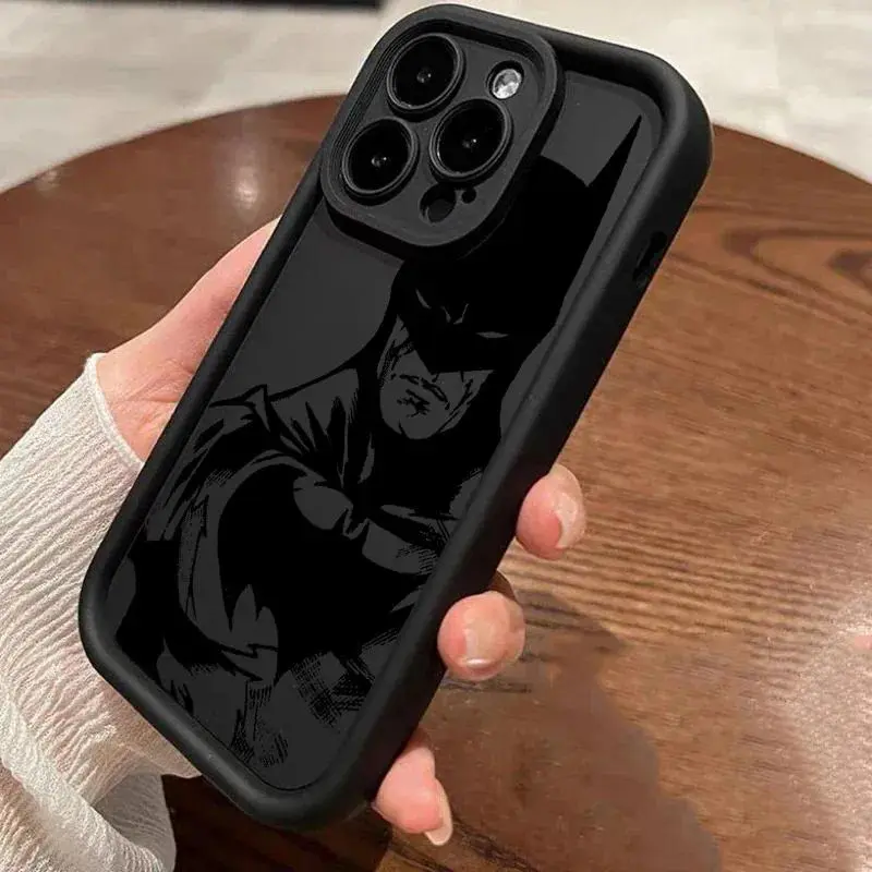 The B-Batmans Art Phone Case For iPhone 17E 11 12 13 14 15 16 17 Pro Max Fundas 17 Air 15 Plus 16e 13 Mini Silicone Back Cover