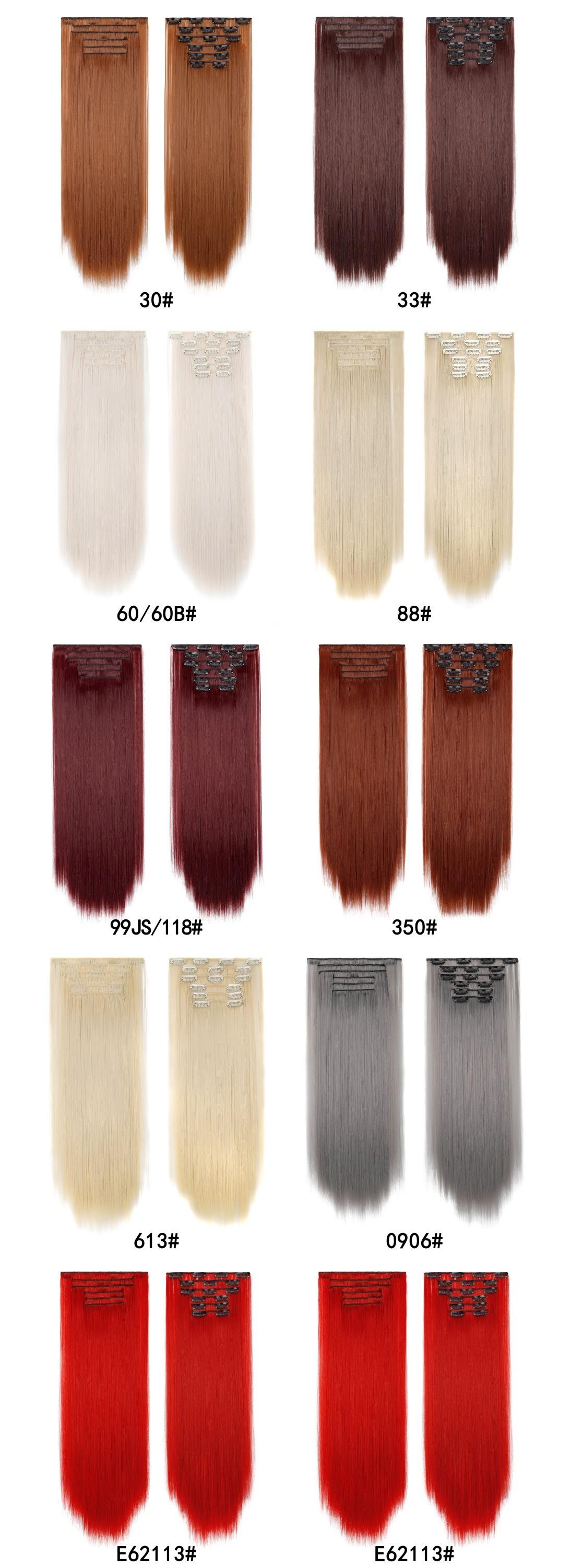 24 Inch Clip-in Hair Extensions 6pcs Long Straight Natural Look Synthetic for Women Soft Lightweight Comfortable Wear Everyday Use Youthful Style Extension Set half wig ponytails real human Short Dreadlock Curly Afro with Bangs Ice Sliky Fiber Headband az 24 Inch Clip-in Hair Extensions 6pcs Long Straight Natural Look Synthetic for Women Soft Lightweight Comfortable Wear Everyday Use Youthful Style Extension Set half wig ponytails real human Short Dreadlock Curly Afro with Bangs Ice Sliky Fiber Headband az