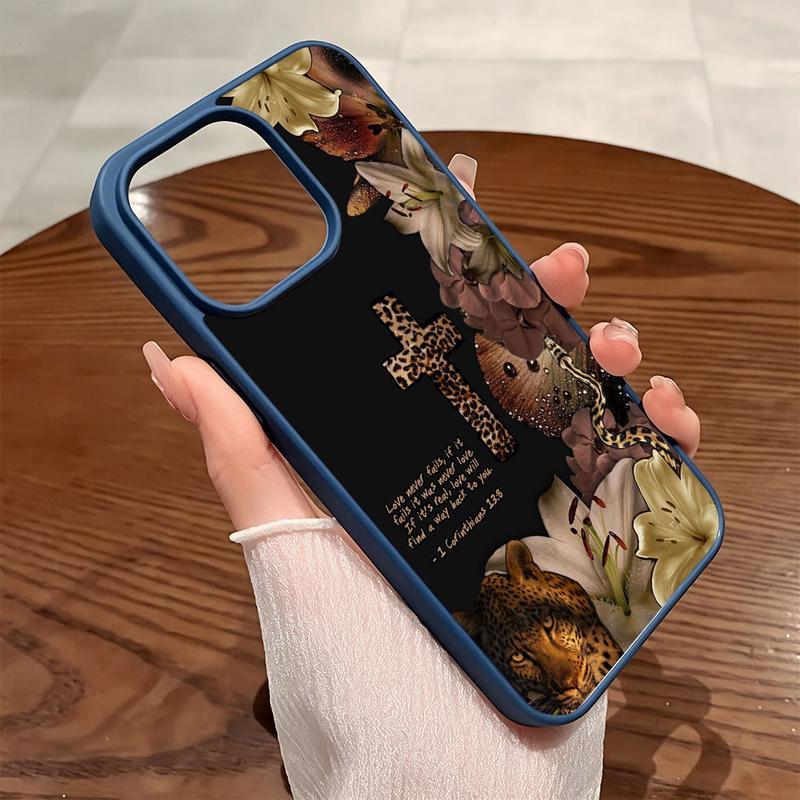 Leopard cross Pattern Premium Magnetic Phone Case for iPhone11/12/13/14/15/16/17 promax Air y2k cased MagSafe Ready, Anti-Fall Design |     Perfect for Everyday Use Cellphone Screen Protector Cover