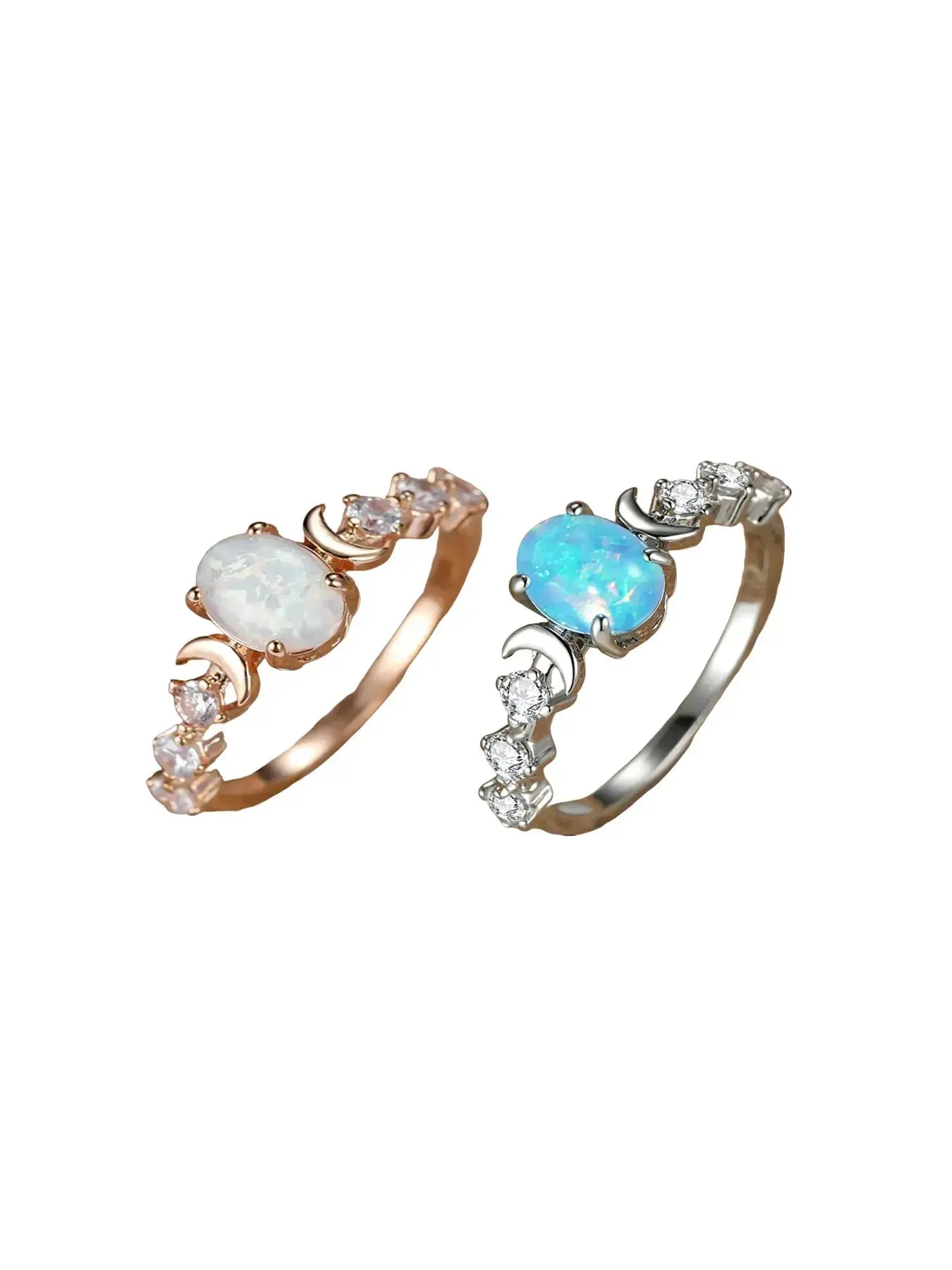 Rose Gold*1 pc+Silver*1 pc