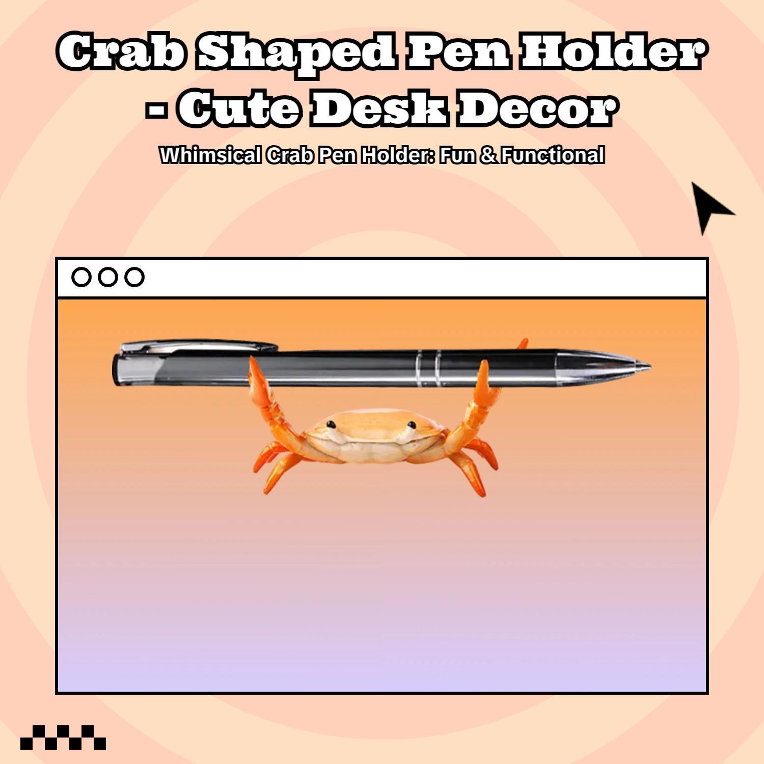 Realistic Crab Shaped Pen Holder, 1 Count Creative Cute Desktop Pen Stand, Decorative Desk Ornament for Office and Home, Desk Accessories, Summer Gifts, Office Stationery Supplies, Room Decor, Fall Decor, Birthday Gifts, Home Decor, Pencil Holder Realistic Crab Shaped Pen Holder, 1 Count Creative Cute Desktop Pen Stand, Decorative Desk Ornament for Office and Home, Desk Accessories, Summer Gifts, Office Stationery Supplies, Room Decor, Fall Decor, Birthday Gifts, Home Decor, Pencil Holder