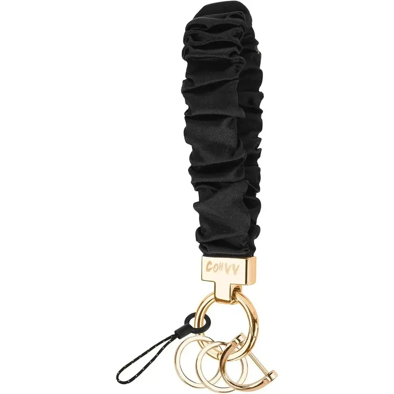 YYW1 Scrunchie Keychain Wristlet Women - Stretch Car Key Holder Bracelet, Key Wristlet Gym, Shopping & Travel