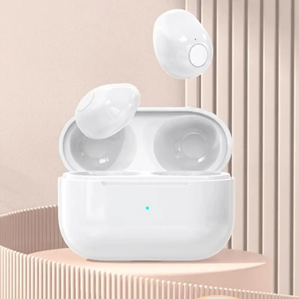 Compact New TWS Wireless Bluetooth In-Ear Headphones with Mic, Stereo Sound, HD Calls, Game Audio, Noise Cancelling, Long Standby, Sport Design, White Nap Pods Earbuds