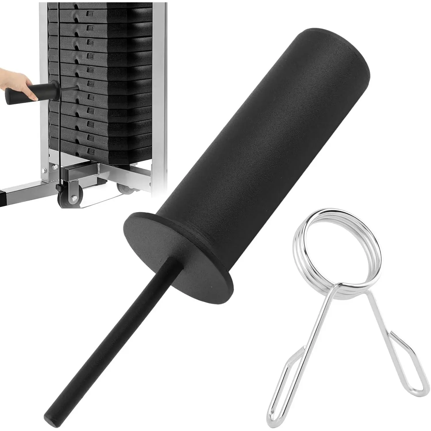 Reinforced Weight Stack Pin 60kg/132lbs Max Load Capacity Weight Stack Extender Pin Strength  Equipment for  Machines &  Gym - 10mm x 110mm