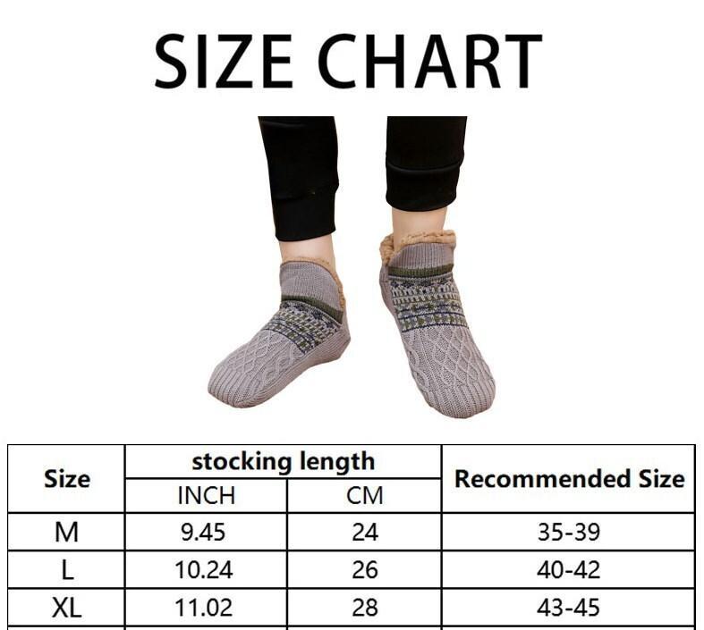Super Warm Non-Slip Winter Floor Socks – Plush Velvet Slipper-Style Sleep Socks for Women & Men, Cozy Snow-Day Home Wear for Cold-Weather Comfort Unisex Womenswear