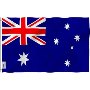 Australia National Flag, Australian Blue Ensign Polyester Banner with Brass Grommets