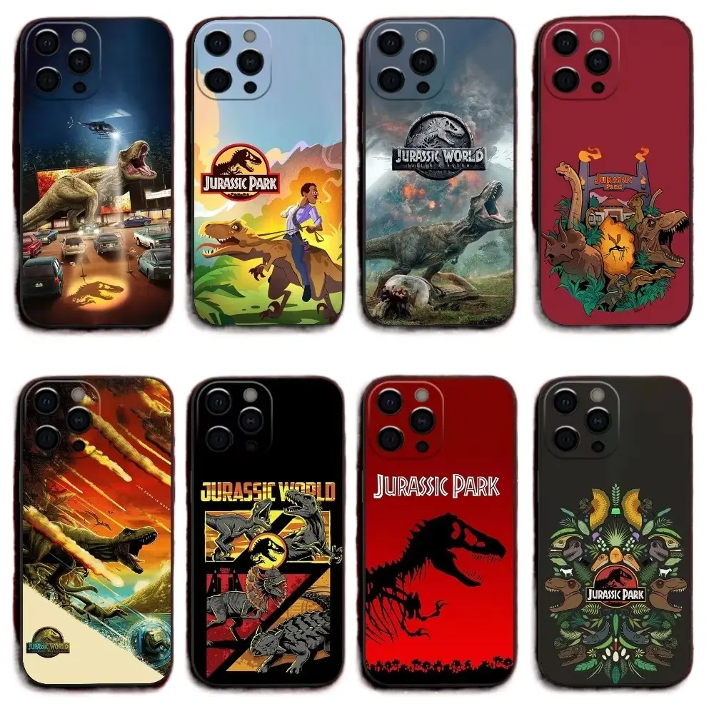 Jurassic Park Jurassic World Dinosaur Shockproof Airbag Phone Cases For iPhone 17 Promax Pro Air 16 Plus 15 14 13 12 11 Samsung S26 Ultra S25 S24 S23 Protective Cover Gift For Birthday Christmas