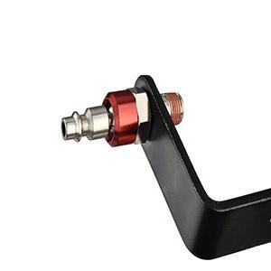 Steel Pneumatic Tool Rafter Hook Hanger, Lightweight, Durable,Reusable Metal Organaizer Adjustable Easy Install Hooks with 1/4" Air Tool Swivel Fitting, for Air Nailer, 1-Piece Brass Fitting