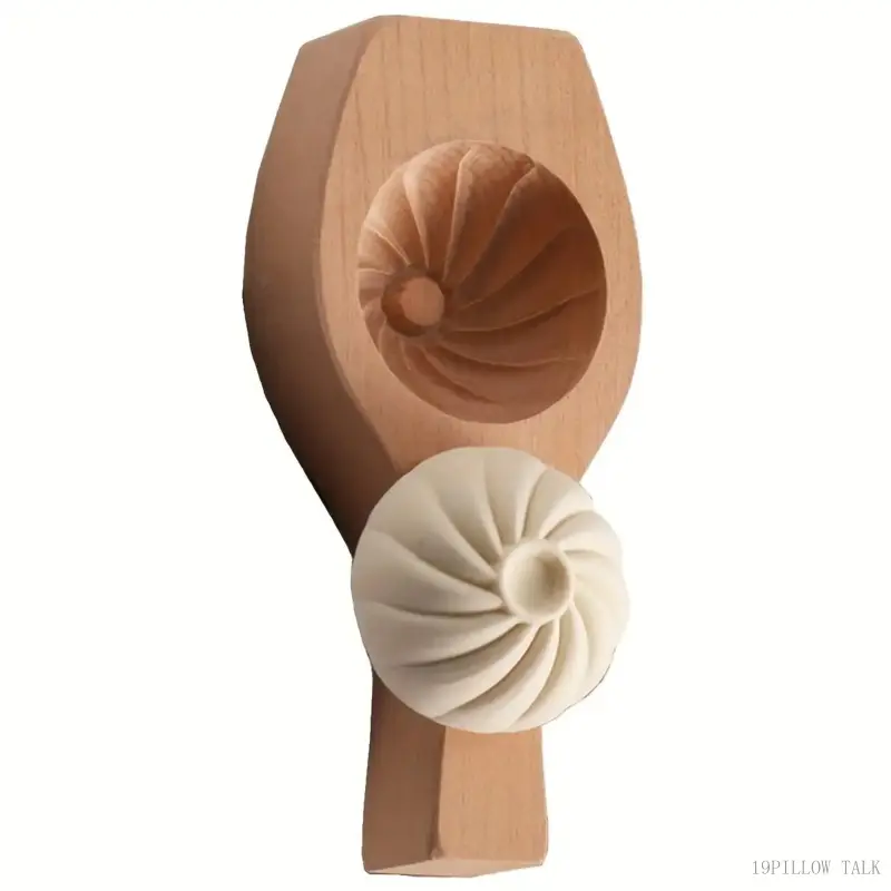 Wooden Steamed Bun Molds, Traditional Handcrafted Dumpling Press, 1pc, Versatile Dough Molder for Baozi, Manu, Vegetable Buns, And Sweet Bean Paste Pastries, Kitchen Breakfast Preparation ols, Food-Safe Wood Construction Utensils19PILLOW TALK