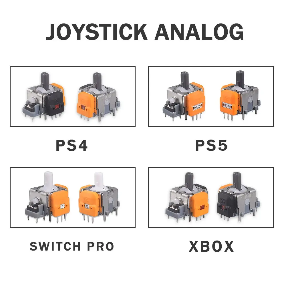 Ps4 Ps5 Xbox One Switch Pro Hall Effect Joystick Repair Kit, Magnetic Sensor Replacement Parts, Gaming Controller Accessories
