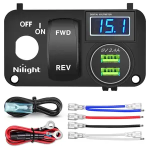 Nilight 3 in 1 Multifunctional Integrated Switch Console Panel