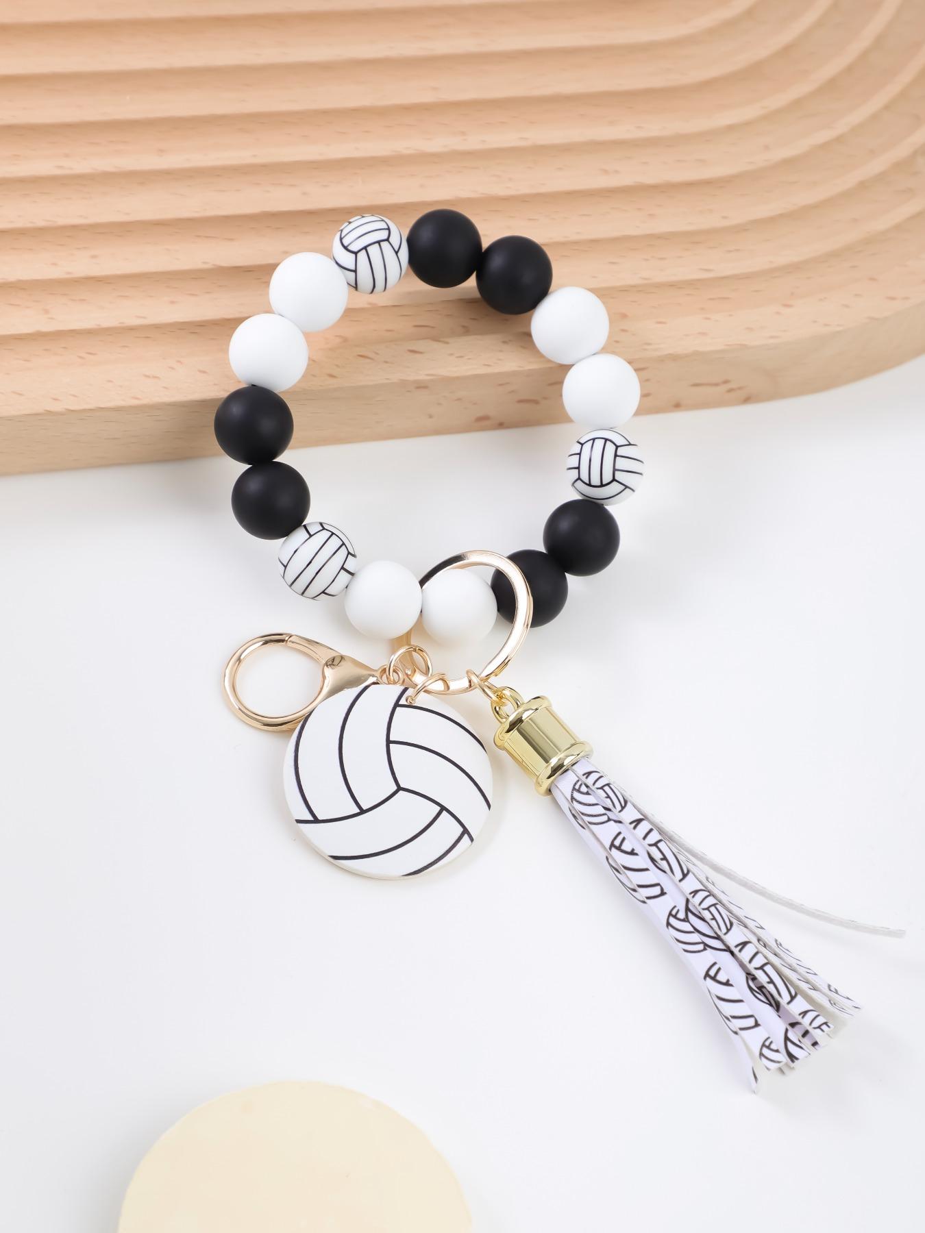 Baseball Design Tassel Decor Keychain, Cute Keychain for Women & Men, Fashion Keychain for Daily Clothing Decor, Trendy All-match & Exquisite Keychain for Birthday Gift, Keychain Pendant