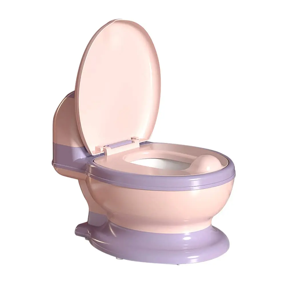 Training Toilet, Realistic Potty Training Seat, Toddler Potty Chair with Soft Seat, Removable Potty Pot, Toilet Tissue Dispenser and Splash Guard, Non-Slip  Toddler& Baby& Kids