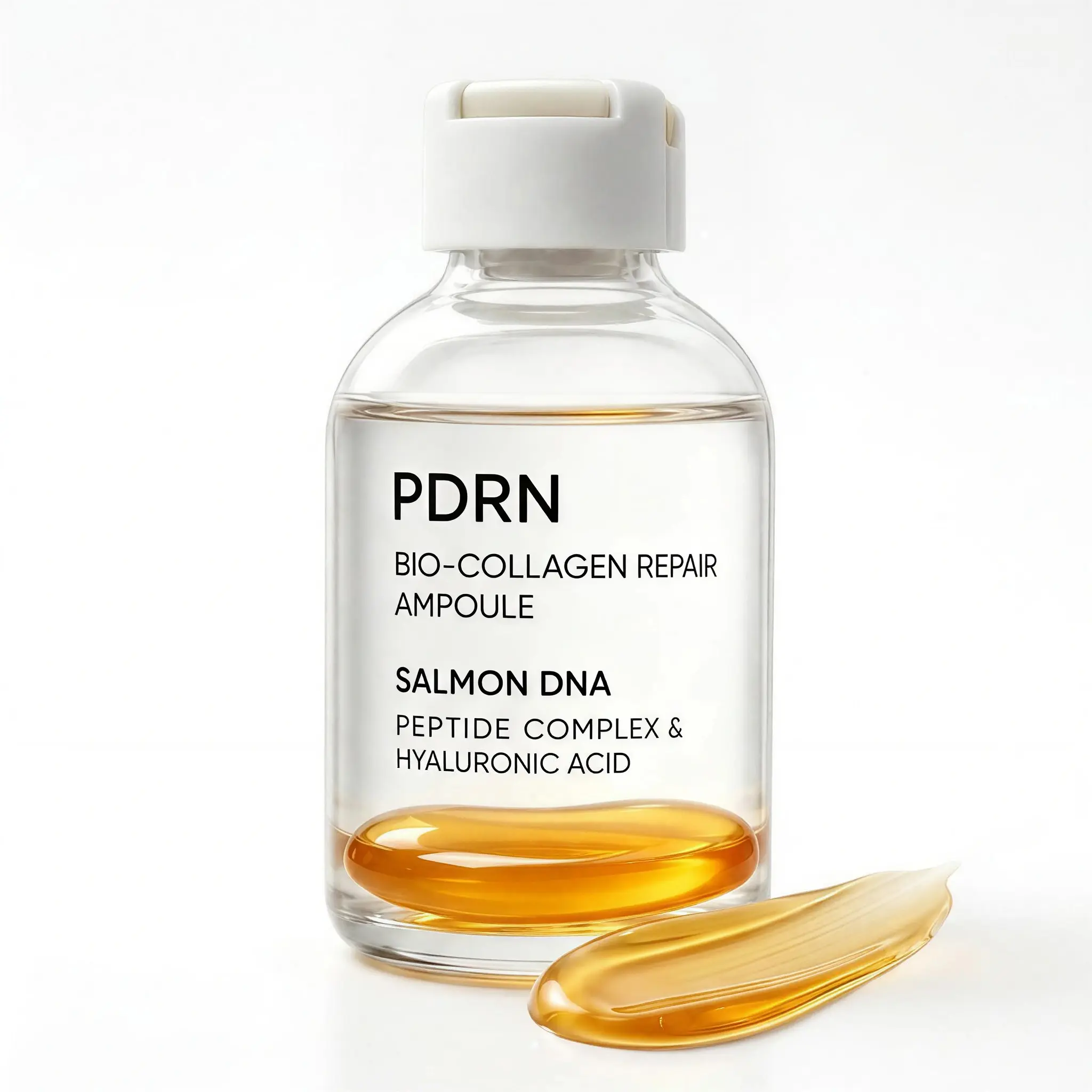 Salmon Dna Pdrn Bio Collagen Repair Ampoule, Hydrating Barrier Recovery Serum, Calming Post-Microneedling, Anti-Dull Plumping, Portable
