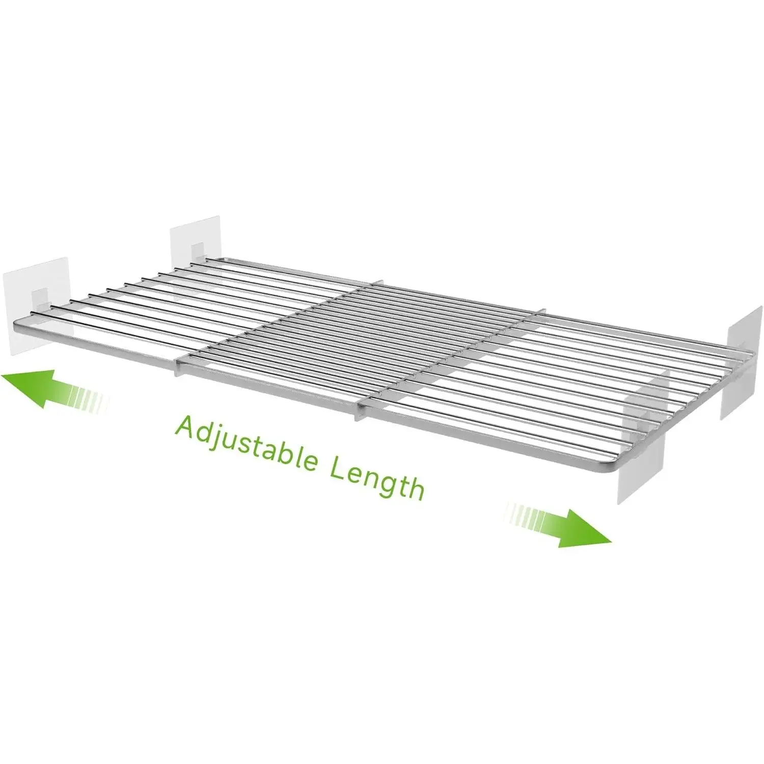 1 Pack Expandable Adjustable Closet Shelves Organizers, Storage Shelf for Cabinet Rack Wardrobe, Ideal for Closet Pantry Cupboard Kitchen Storage