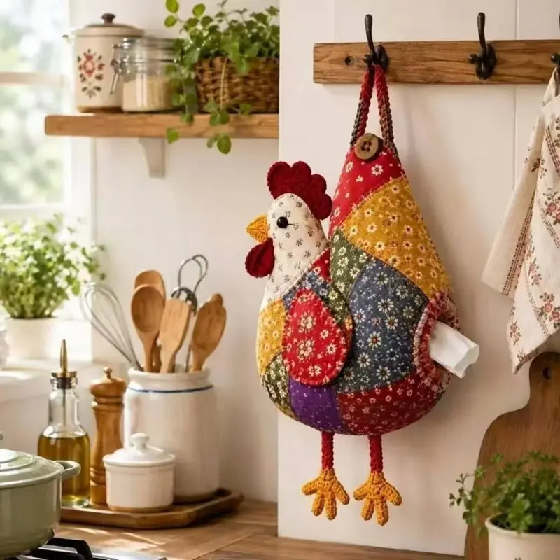 Patchwork Chicken Duck Tissue Holders