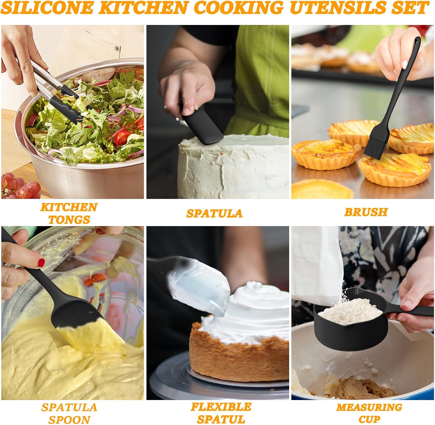 Kitchen Baking & Prep Set 21PCS | Stainless Steel Mixing Bowls, Lids, Graters, Whisk & Utensils, Stackable Organizer