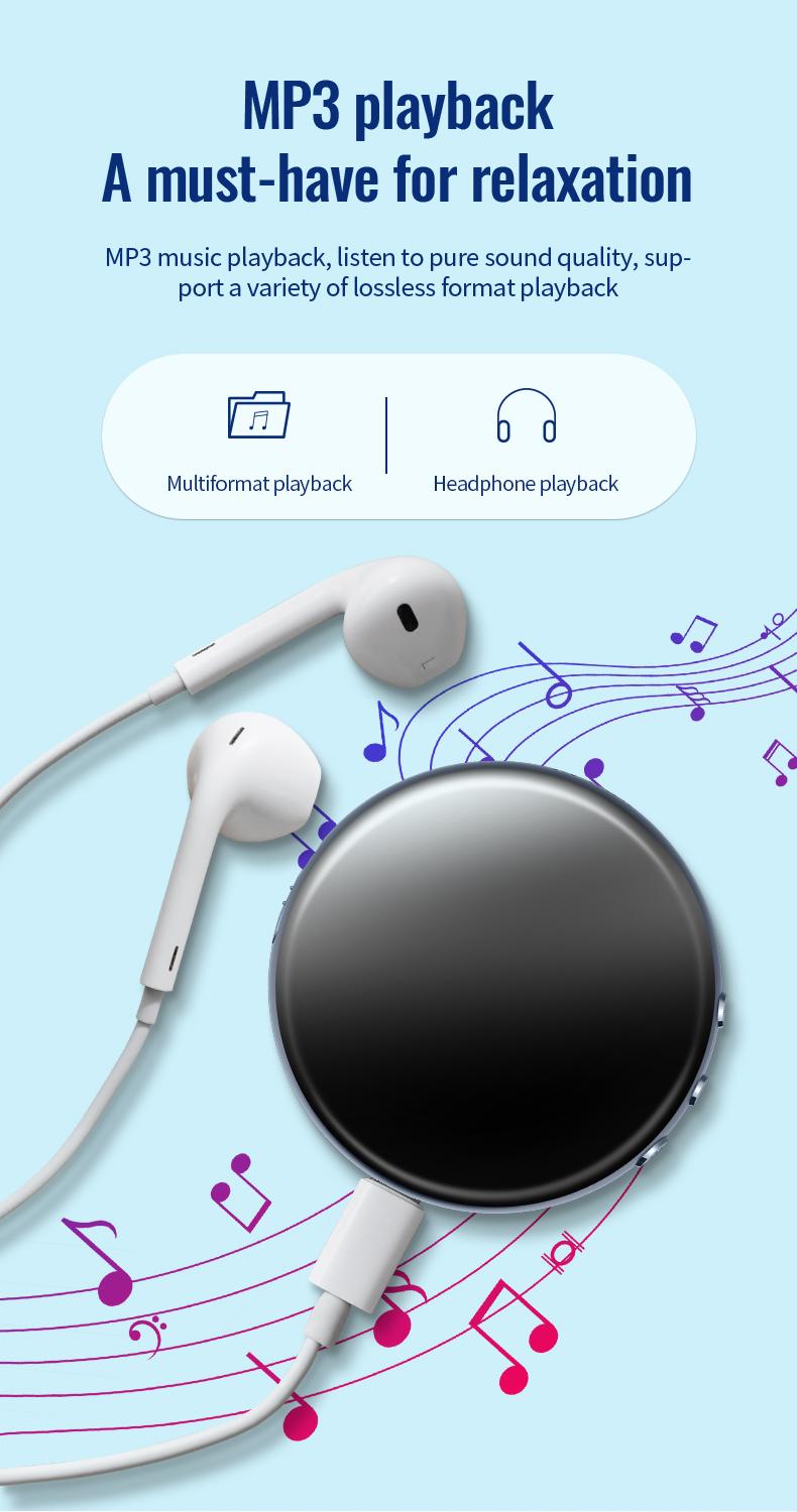 Magnetic Digital Voice Recorder + Voice Activated Recorder, Compact Audio Recorder, Audio Recording Device, Grabadora de Audio Digital Usb Wireless Portable Mini Headsets