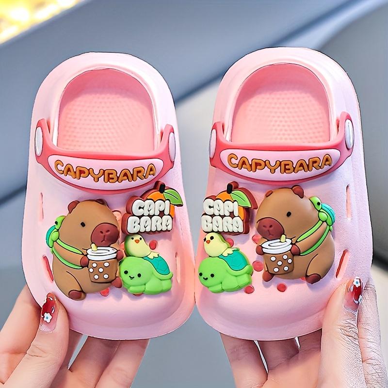 1 Pair of Cute Capybara Closed Toe Slip-