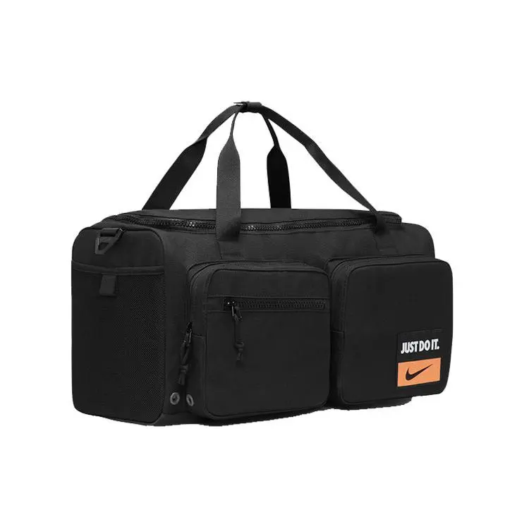 Nike Utility S Power Duffel Bag for Men and Women – Sporty Casual Cotton Travel and Gym Tote in Black