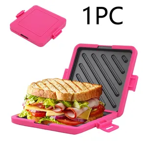 1PC Microwave Toastie Sandwich Maker, Non stick grill, adjust heating time and power based on bread type, humidity, thickness, Toastie Machine, Sandwich Toaster