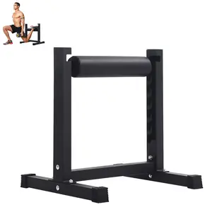 Adjustable Bulgarian Split Squat Machine, Freestanding Single Leg Squat Stand with 7-Level Height Adjustable Roller, Stable One Leg Squat Trainer for Full Lower Body Strength Training at Home & Gym