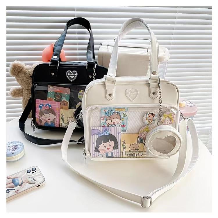 Women Japanese Style Trend Kawaii Candy Color Large Capacity Ita Bag Fashion Student Preppy Shoulder Bag Messenger Crossbody Bag Women Japanese Style Trend Kawaii Candy Color Large Capacity Ita Bag Fashion Student Preppy Shoulder Bag Messenger Crossbody Bag
